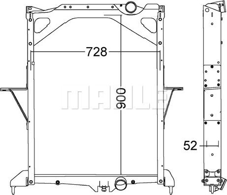 MAHLE CR 1557 000P - Radiators, Motora dzesēšanas sistēma ps1.lv