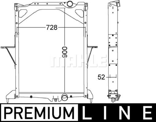 MAHLE CR 1557 000P - Radiators, Motora dzesēšanas sistēma ps1.lv