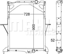 MAHLE CR 1557 000P - Radiators, Motora dzesēšanas sistēma ps1.lv