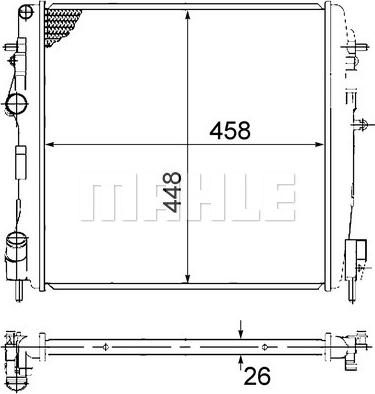 MAHLE CR 1506 000S - Radiators, Motora dzesēšanas sistēma ps1.lv