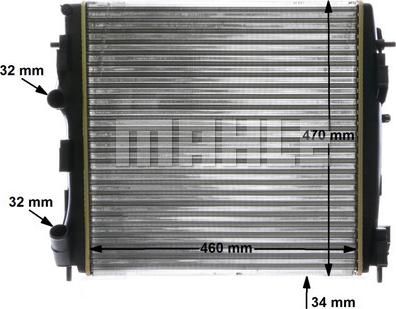 MAHLE CR 1506 000S - Radiators, Motora dzesēšanas sistēma ps1.lv