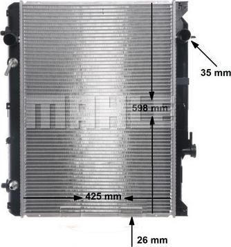 MAHLE CR 1515 000S - Radiators, Motora dzesēšanas sistēma ps1.lv