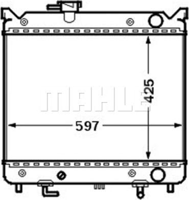 MAHLE CR 1515 000S - Radiators, Motora dzesēšanas sistēma ps1.lv