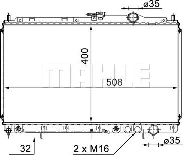 MAHLE CR 1570 000S - Radiators, Motora dzesēšanas sistēma ps1.lv