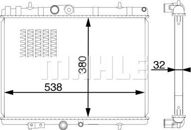 MAHLE CR 1600 000S - Radiators, Motora dzesēšanas sistēma ps1.lv