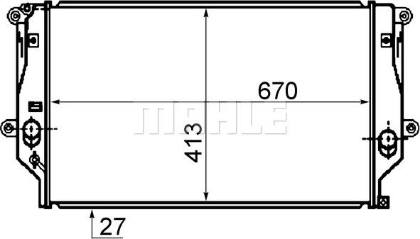 MAHLE CR 1082 000S - Radiators, Motora dzesēšanas sistēma ps1.lv