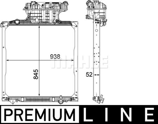 MAHLE CR 1039 000P - Radiators, Motora dzesēšanas sistēma ps1.lv