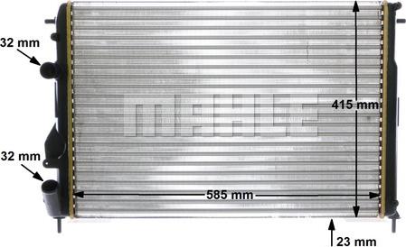 MAHLE CR 1146 000S - Radiators, Motora dzesēšanas sistēma ps1.lv