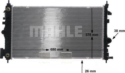 MAHLE CR 1103 000S - Radiators, Motora dzesēšanas sistēma ps1.lv