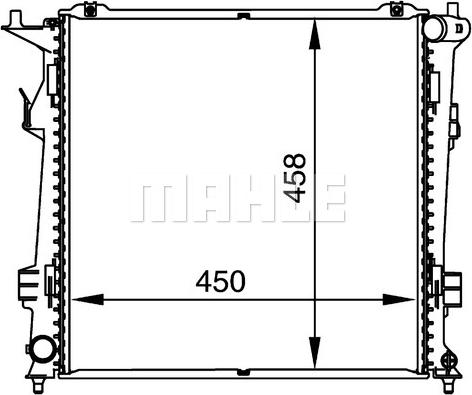 MAHLE CR 1367 000P - Radiators, Motora dzesēšanas sistēma ps1.lv