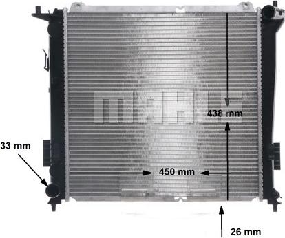 MAHLE CR 1367 000S - Radiators, Motora dzesēšanas sistēma ps1.lv