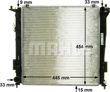 MAHLE CR 1320 000P - Radiators, Motora dzesēšanas sistēma ps1.lv