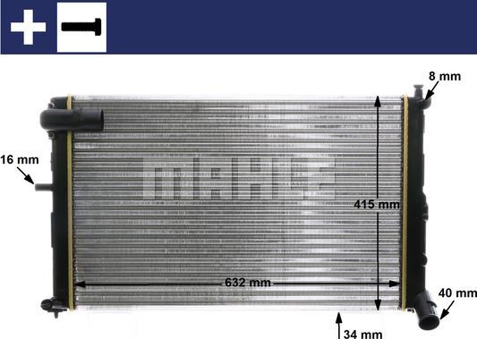 MAHLE CR 171 000S - Radiators, Motora dzesēšanas sistēma ps1.lv