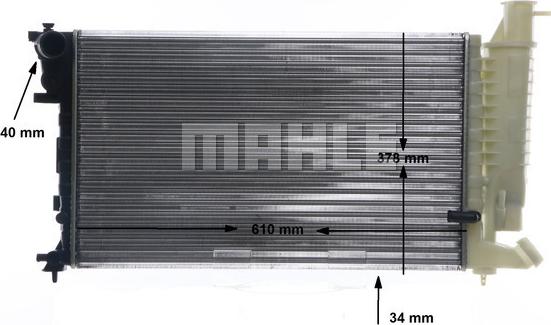 MAHLE CR 172 000S - Radiators, Motora dzesēšanas sistēma ps1.lv