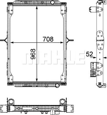 MAHLE CR 892 000P - Radiators, Motora dzesēšanas sistēma ps1.lv