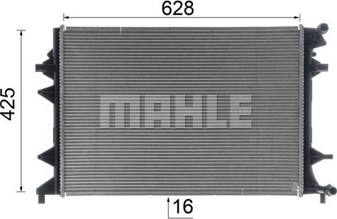 MAHLE CR 855 000S - Radiators, Motora dzesēšanas sistēma ps1.lv