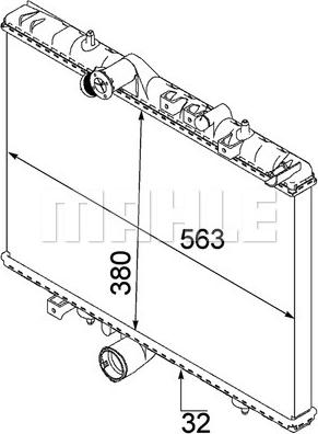 MAHLE CR 883 000P - Radiators, Motora dzesēšanas sistēma ps1.lv