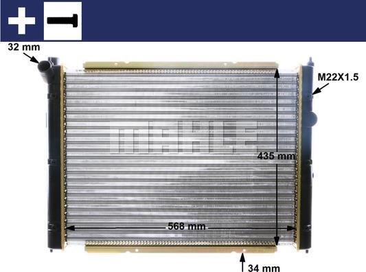 MAHLE CR 361 000S - Radiators, Motora dzesēšanas sistēma ps1.lv