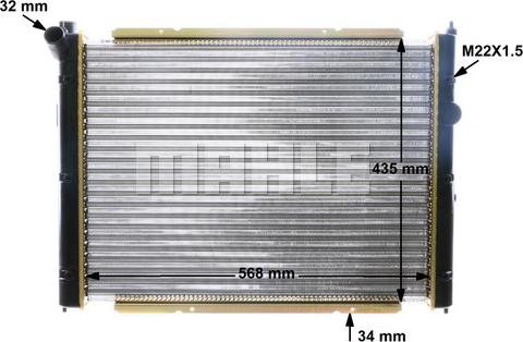 MAHLE CR 361 000S - Radiators, Motora dzesēšanas sistēma ps1.lv