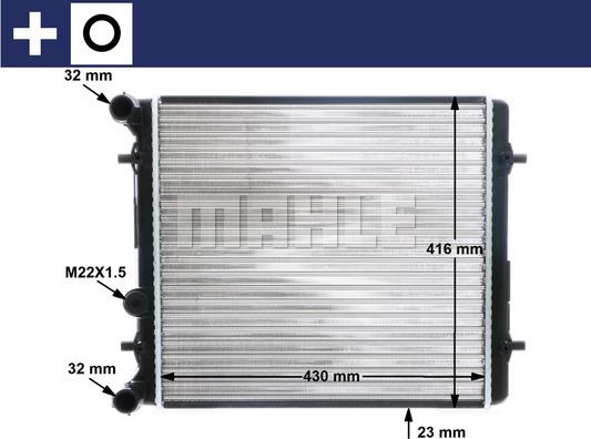 MAHLE CR 367 000S - Radiators, Motora dzesēšanas sistēma ps1.lv