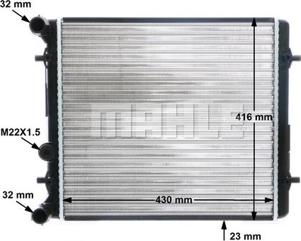 MAHLE CR 367 000S - Radiators, Motora dzesēšanas sistēma ps1.lv