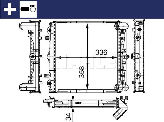 MAHLE CR 383 000S - Radiators, Motora dzesēšanas sistēma ps1.lv