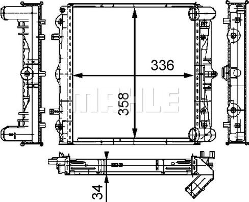 MAHLE CR 383 000S - Radiators, Motora dzesēšanas sistēma ps1.lv