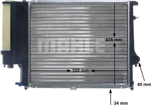 MAHLE CR 336 001S - Radiators, Motora dzesēšanas sistēma ps1.lv