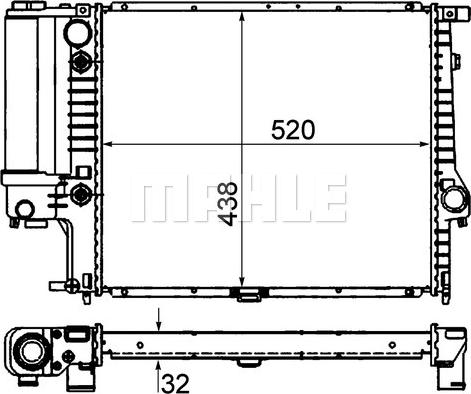 MAHLE CR 329 000P - Radiators, Motora dzesēšanas sistēma ps1.lv