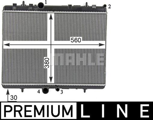 MAHLE CR 32 000P - Radiators, Motora dzesēšanas sistēma ps1.lv