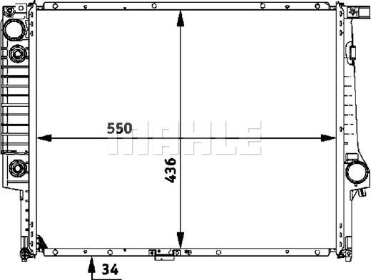 MAHLE CR 328 000P - Radiators, Motora dzesēšanas sistēma ps1.lv