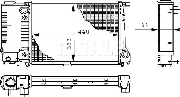 MAHLE CR 264 000S - Radiators, Motora dzesēšanas sistēma ps1.lv