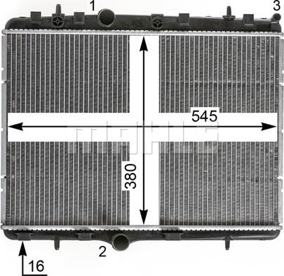 MAHLE CR 2014 000P - Radiators, Motora dzesēšanas sistēma ps1.lv