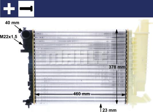 MAHLE CR 2205 000S - Radiators, Motora dzesēšanas sistēma ps1.lv