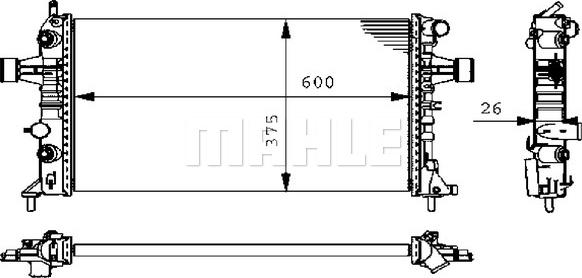 MAHLE CR 228 000S - Radiators, Motora dzesēšanas sistēma ps1.lv