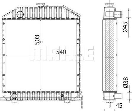 MAHLE CR 2281 000S - Radiators, Motora dzesēšanas sistēma ps1.lv