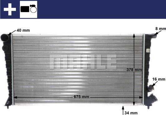 MAHLE CR 750 000S - Radiators, Motora dzesēšanas sistēma ps1.lv