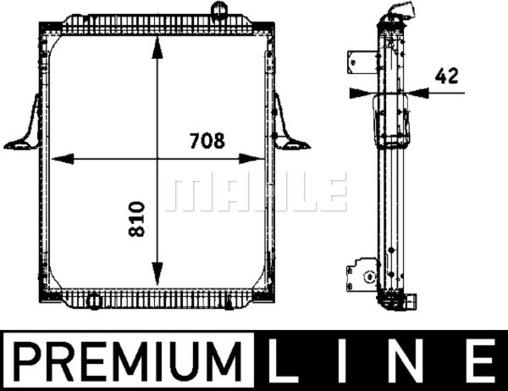 MAHLE CR 718 000P - Radiators, Motora dzesēšanas sistēma ps1.lv