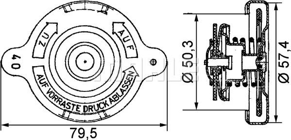 MAHLE CRB 13 000P - Vāciņš, Radiators ps1.lv