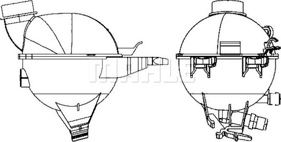 MAHLE CRT 17 000S - Kompensācijas tvertne, Dzesēšanas šķidrums ps1.lv