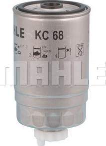 MAHLE KC 68 - Degvielas filtrs ps1.lv