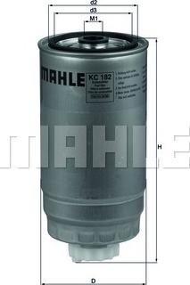 MAHLE KC 182 - Degvielas filtrs ps1.lv