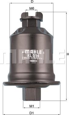 MAHLE KL 514 - Degvielas filtrs ps1.lv