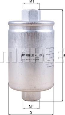 MAHLE KL 158 - Degvielas filtrs ps1.lv