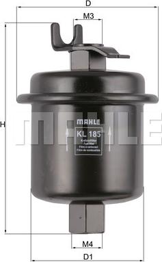 MAHLE KL 185 - Degvielas filtrs ps1.lv