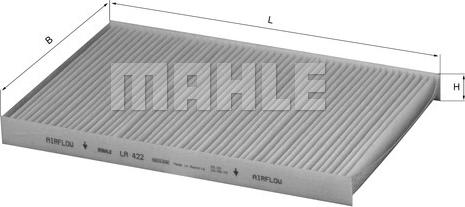 MAHLE LA 422 - Filtrs, Salona telpas gaiss ps1.lv