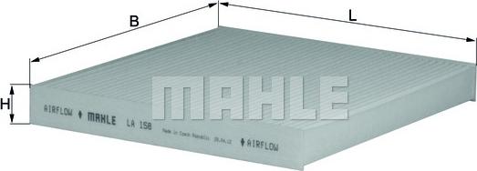 MAHLE LA 158 - Filtrs, Salona telpas gaiss ps1.lv