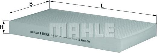 MAHLE LA 152 - Filtrs, Salona telpas gaiss ps1.lv