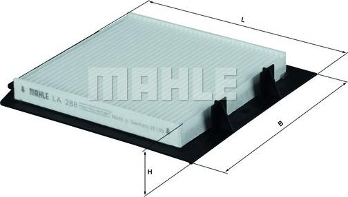 MAHLE LA 288 - Filtrs, Salona telpas gaiss ps1.lv