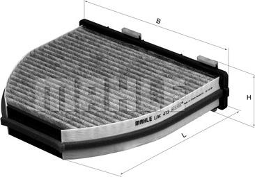 MAHLE LAK 413 - Filtrs, Salona telpas gaiss ps1.lv